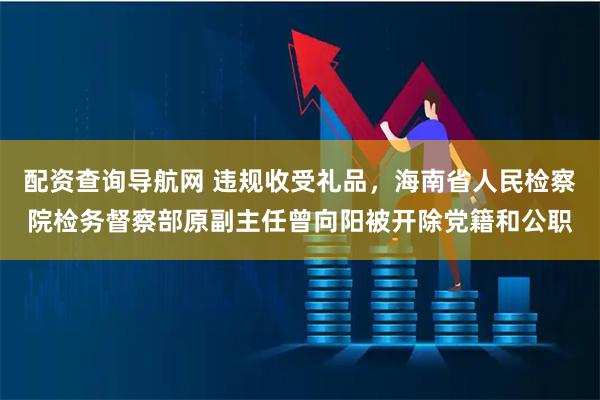 配资查询导航网 违规收受礼品，海南省人民检察院检务督察部原副主任曾向阳被开除党籍和公职